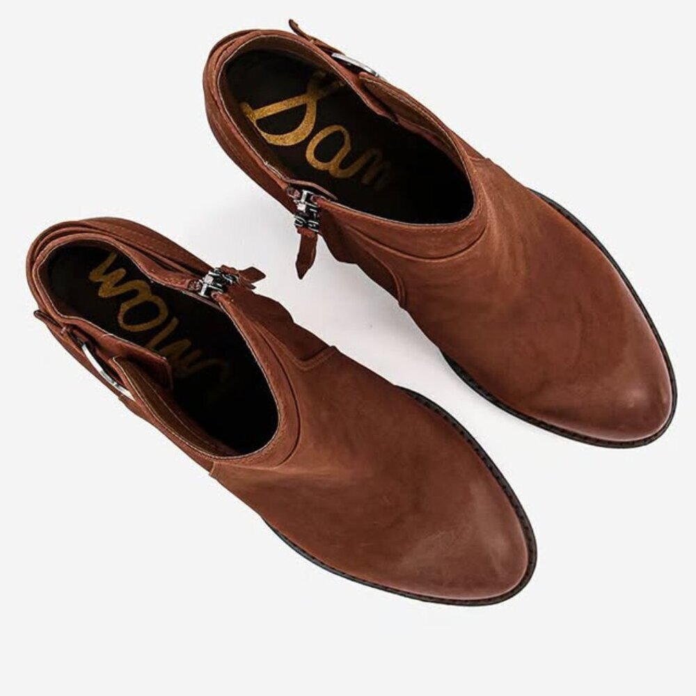 Sam Edelman Morgon Toasted Coconut Elko Nubuck Leather Brand New - Picture 4 of 10